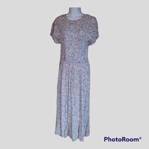 Vintage full length floral dress